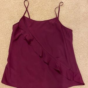 J. Crew Purple Silk Tank Top